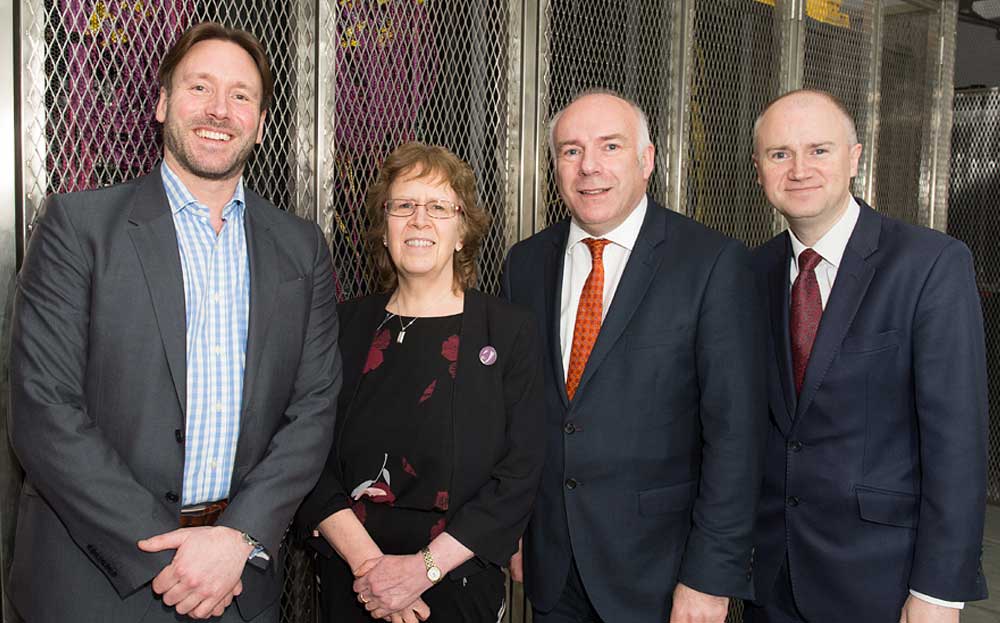 Pictured: aql founder and CEO Prof. Adam Beaumont, Councillor Judith Blake, Leader of Leeds City Council 