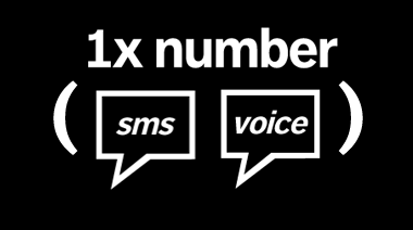 image: Simple: 1 number for SMS and voice