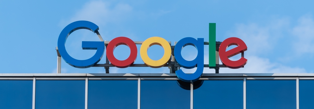 Google Logo On Building