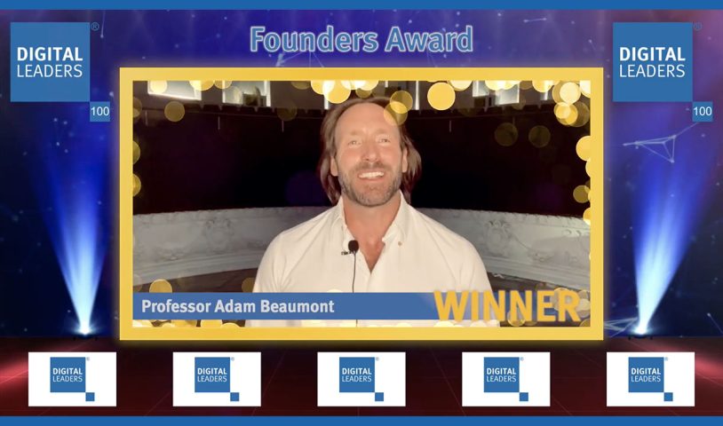 Prof.Adam Beaumont wins the Digital Leaders 2020 Founders award
