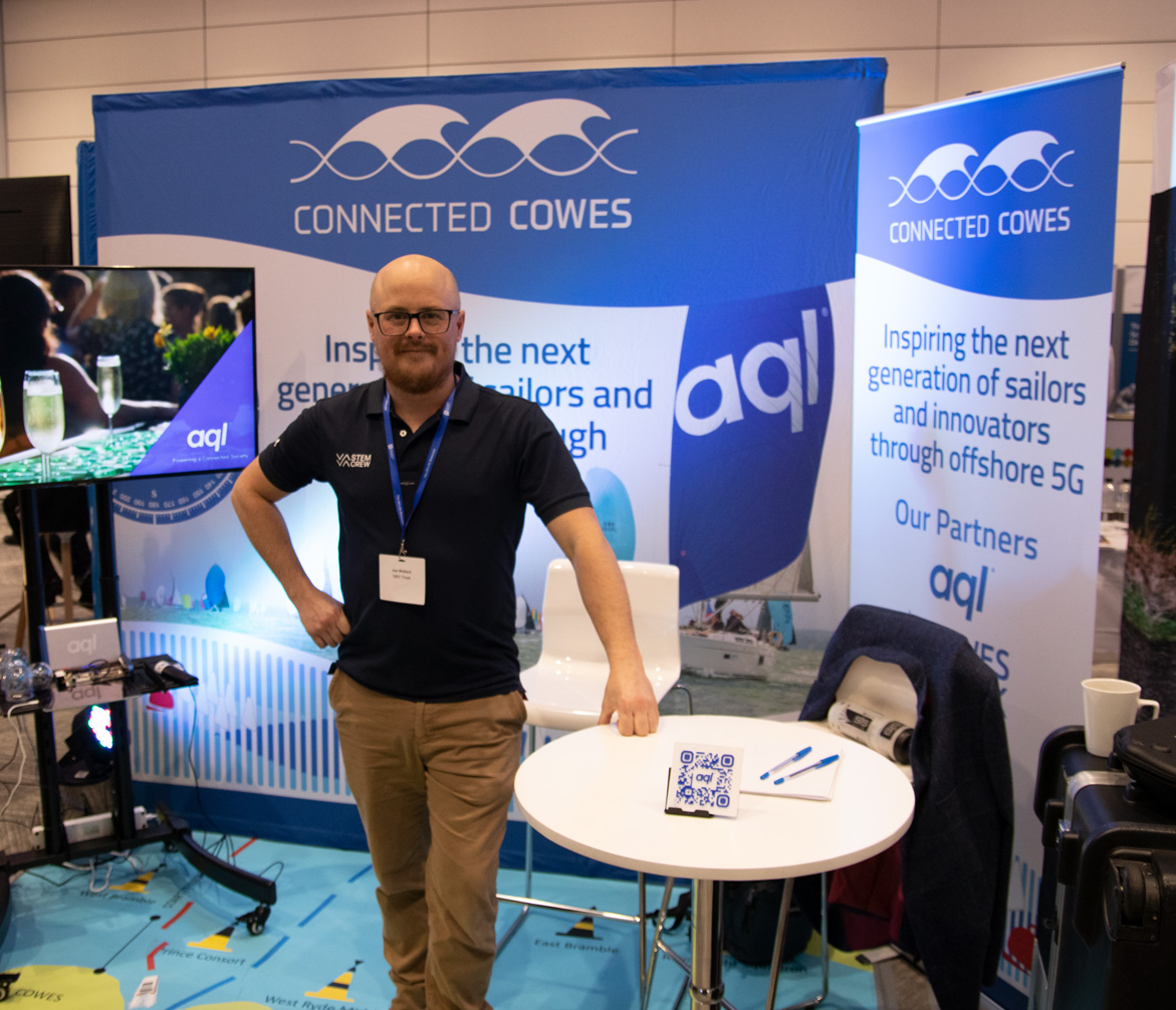 Joe Wellerd from the 1851 Trust at the Connected Cowes stand.